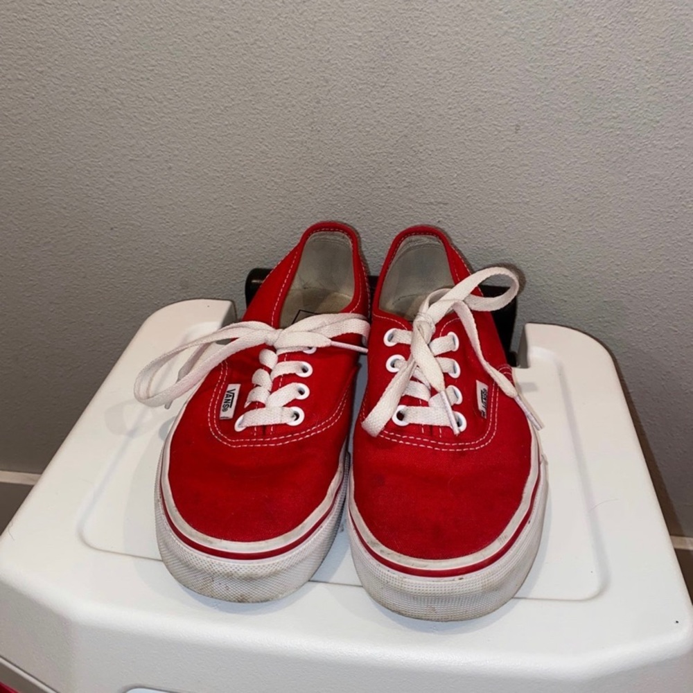 Red Low Vans